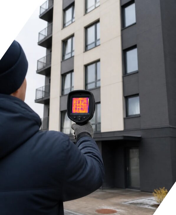 Тепловизионное обследование зданий в Луге от 5155 р. | ЭкспертизаРоссия