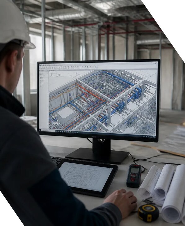 Создание BIM модели инженерных сетей для объектов в Луге